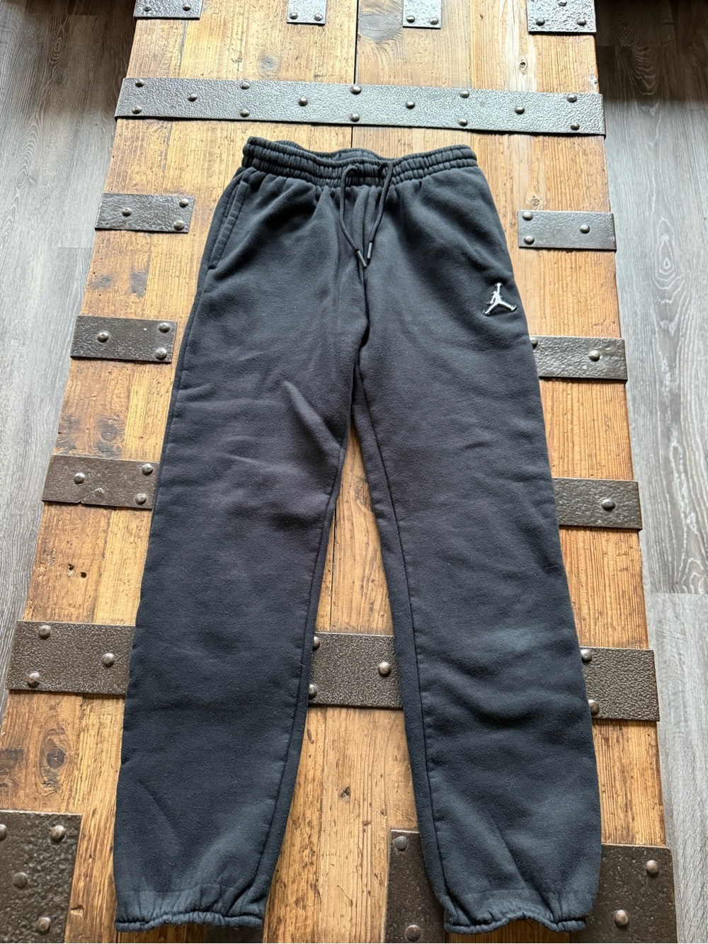 $5 for $20 min order ! Jordan Black Kids' Fleece Joggers with Jumpman Logo